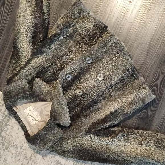 Persian Lamb vintage crop double breasted coat M Alaskan Furs - Picture 13 of 15